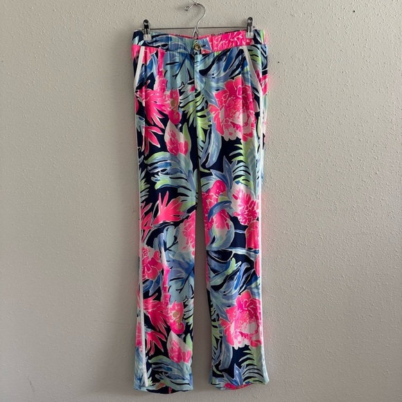 Lilly Pulitzer Madeira Floral Print Pants Size 4 - Picture 2 of 10